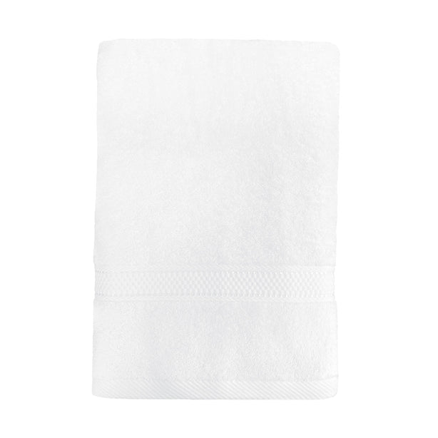 Charles Millen Suite Collection 100% Combed Cotton Classique Bath Linen, Bright White