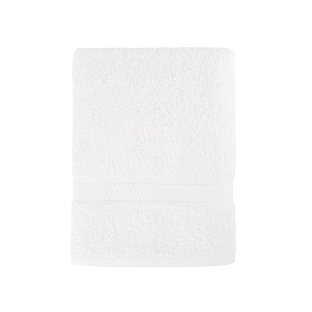 Charles Millen Suite Collection 100% Combed Cotton Classique Bath Linen, Bright White