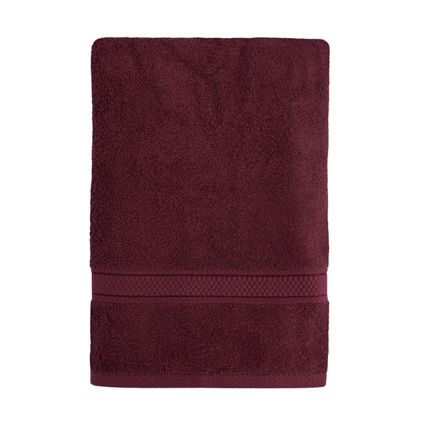 Charles Millen Suite Collection 100% Combed Cotton Classique Bath Linen, Burgandy