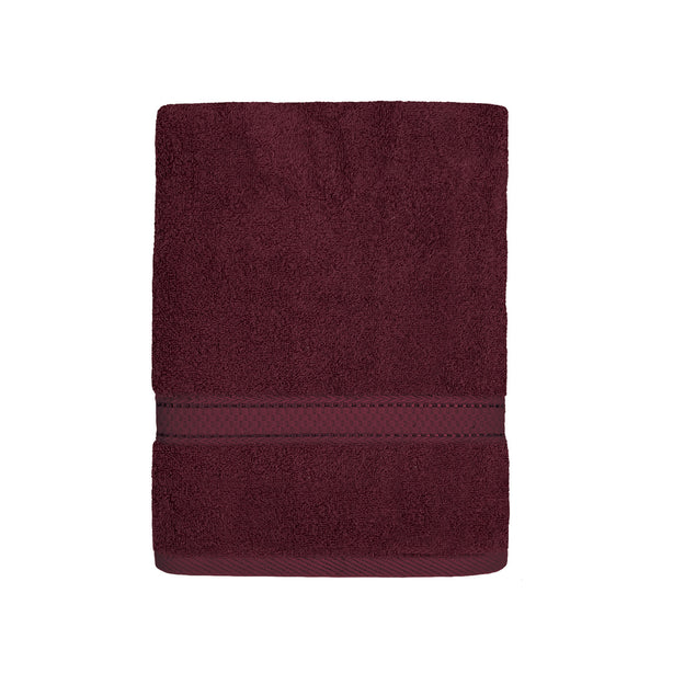 Charles Millen Suite Collection 100% Combed Cotton Classique Bath Linen, Burgandy