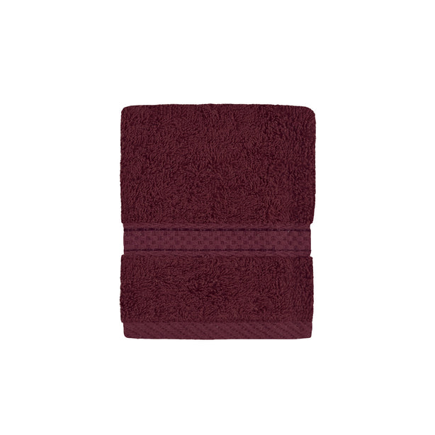 Charles Millen Suite Collection 100% Combed Cotton Classique Bath Linen, Burgandy