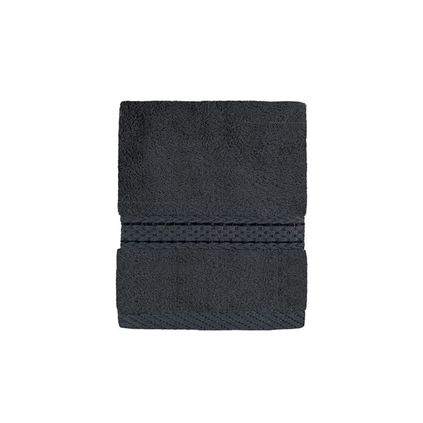 Charles Millen Suite Collection 100% Combed Cotton Classique Bath Linen, Anthrazit Grey