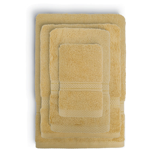 Charles Millen Suite Collection 100% Combed Cotton Classique Bath Linen, Honey Gold