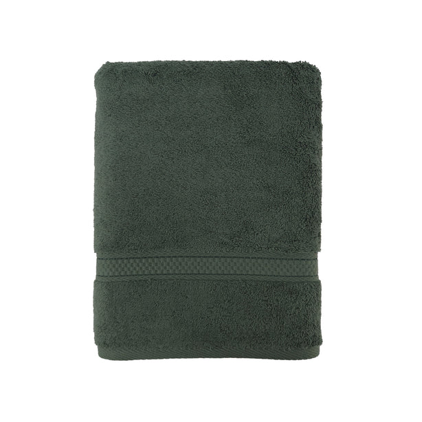 Charles Millen Suite Collection 100% Combed Cotton Classique Bath Linen, Moss Green