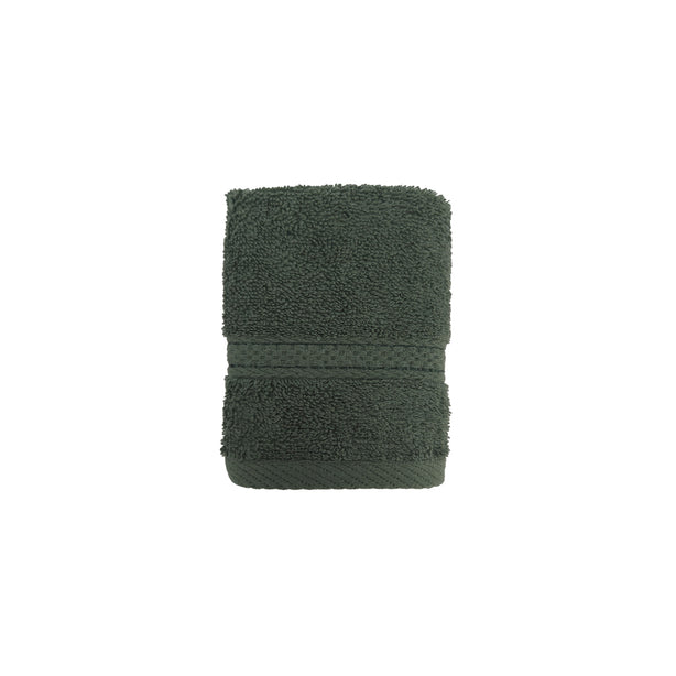 Charles Millen Suite Collection 100% Combed Cotton Classique Bath Linen, Moss Green