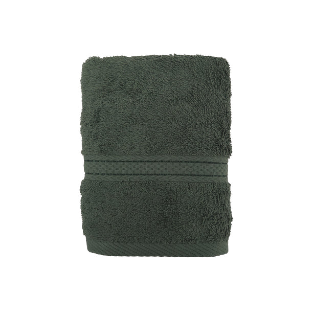 Charles Millen Suite Collection 100% Combed Cotton Classique Bath Linen, Moss Green