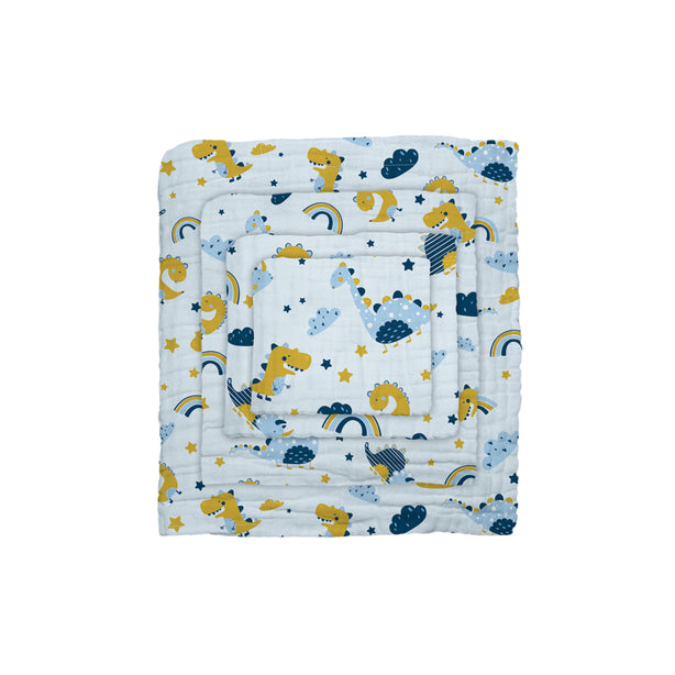 The Gang 100% Cotton 6-ply high density printed gauze Bath Linen, Stego