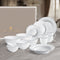 Charles Millen Signature Fine Bone China Collection Vogue Series Enough for 8 Dining Set, Paros