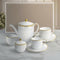 Charles Millen Signature Fine Bone China Collection Vogue Series 9 Piece Tea Set, Renaiss