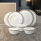 Charles Millen Signature Fine Bone China Collection Vogue Series Good for 6 Entrée Dining Set, Ritz