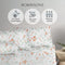 Cool Bamboo Clementine Garden Printed Fitted Sheet Set Hotel Collection by Robinsons