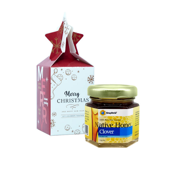 HoneyWorld Clover Honey 50g in Gift Box (Bundle of 12)