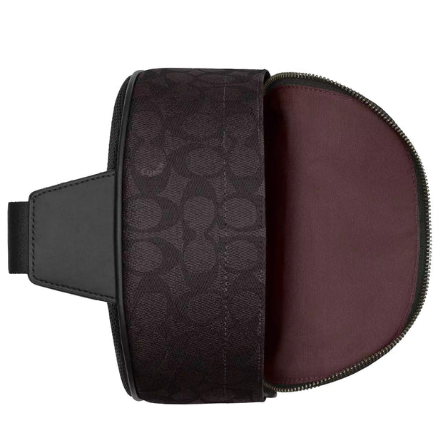 Coach West Pack Bag In Blocked Signature Canvas in Walnut/ Tan CAB60