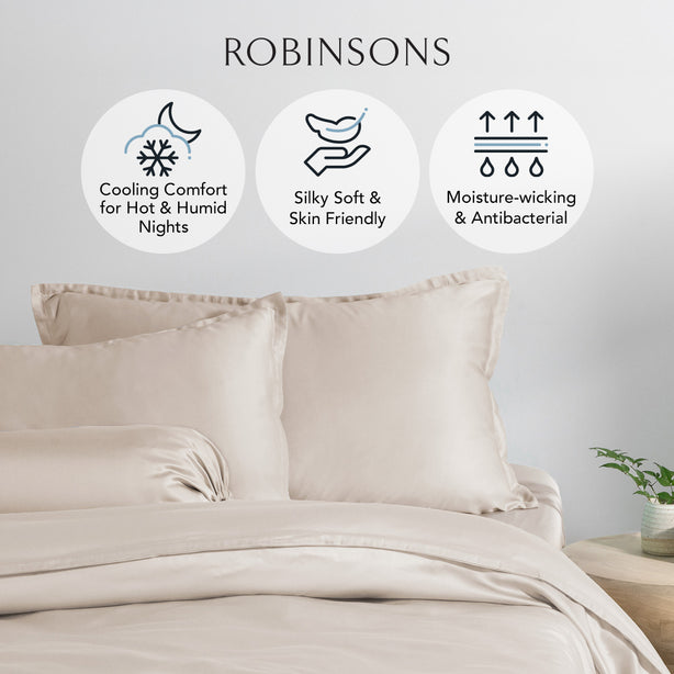 Cool Bamboo Bed Sheet Set Hotel Collection by Robinsons
