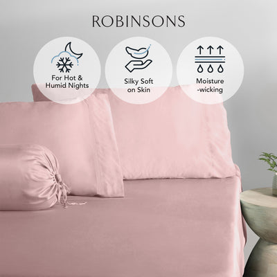 Cool Bamboo Fitted Sheet Set Hotel Collection by Robinsons