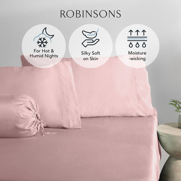 Cool Bamboo Fitted Sheet Set Hotel Collection by Robinsons