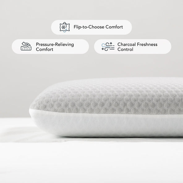 DualComfort Bamboo Charcoal Pillow - Heritage Collection by Robinsons