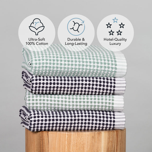 Hotel DuoTone Hand Towel - Hotel Collection by Robinsons