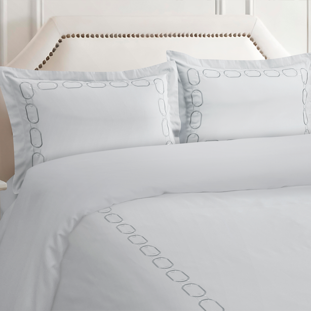 Charles Millen Singature Vouge Collection 100% Pima Cotton Bedlinen (Silver), Elaria