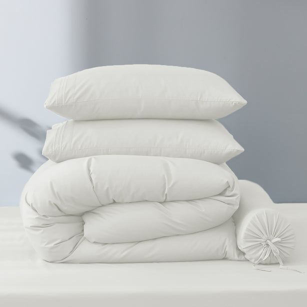 Robinsons Silky Soft Embroidered Microfibre Bed Sheet Set Core Collection