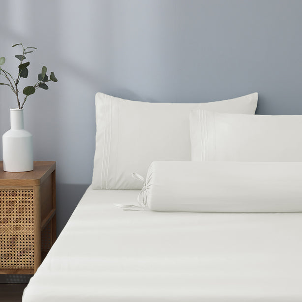 Robinsons Silky Soft Embroidered Microfibre Fitted Sheet Set Core Collection