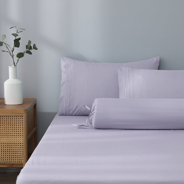 Robinsons Silky Soft Embroidered Microfibre Fitted Sheet Set Core Collection