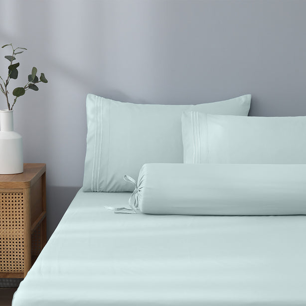 Robinsons Silky Soft Embroidered Microfibre Fitted Sheet Set Core Collection