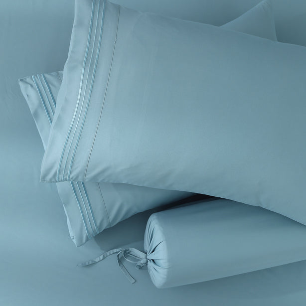Robinsons Silky Soft Embroidered Microfibre Fitted Sheet Set Core Collection