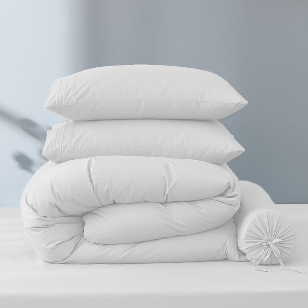 Robinsons Silky Soft Embroidered Microfibre Bed Sheet Set Core Collection