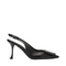 Nappa Leather Slingbacks Black