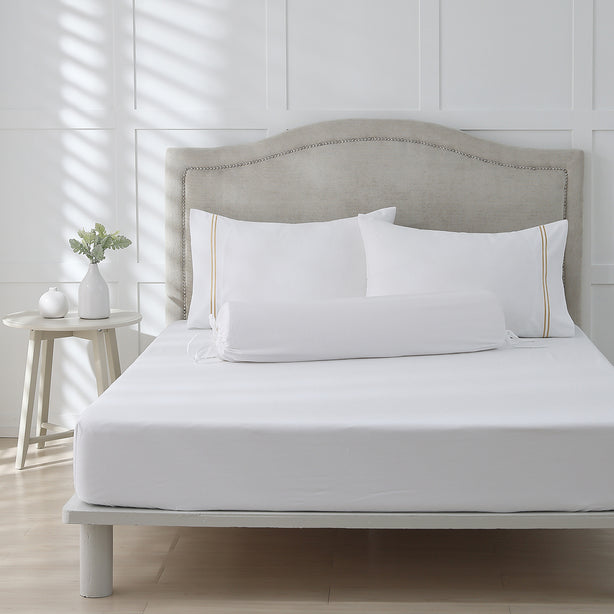 Royale 1000TC Embroidered Fitted Sheet Set Hotel Collection by Robinsons
