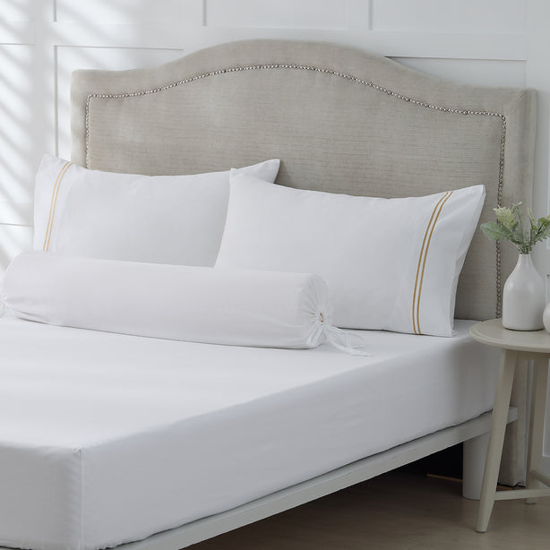 Royale 1000TC Embroidered Fitted Sheet Set Hotel Collection by Robinsons