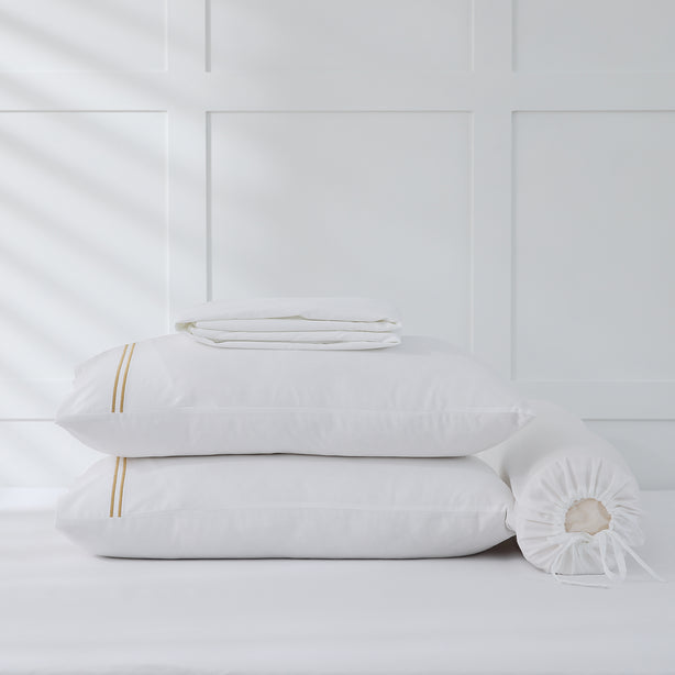 Royale 1000TC Embroidered Fitted Sheet Set Hotel Collection by Robinsons