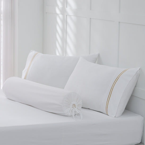 Royale 1000TC Embroidered Fitted Sheet Set Hotel Collection by Robinsons