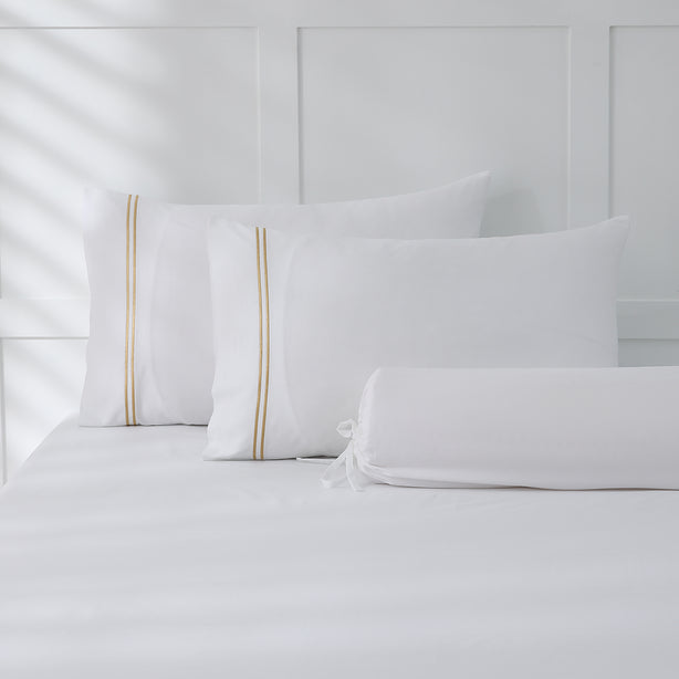 Royale 1000TC Embroidered Fitted Sheet Set Hotel Collection by Robinsons