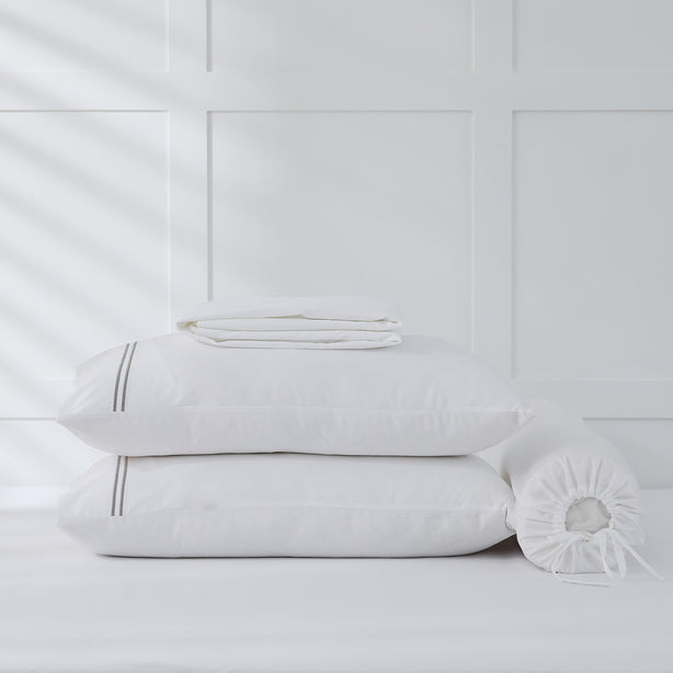 Royale 1000TC Embroidered Fitted Sheet Set Hotel Collection by Robinsons