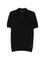 Black Knitted Quarter Zip Polo Sweater