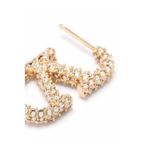 VLogo Signature Metal Earring in Gold