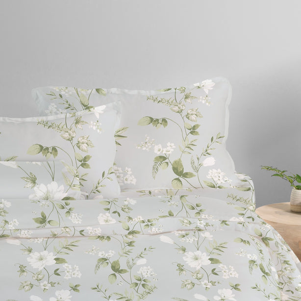 Cool Bamboo Garden Bliss Printed Bed Sheet Set - Hotel Collection by Robinsons