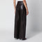 Coda Wide Leg Brown Leather Trousers