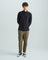 Highr, Black Pique Jersey, Long Sleeve Shirt