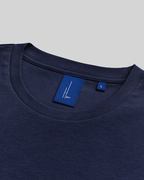 Highr, Navy, Pima Cotton Tee