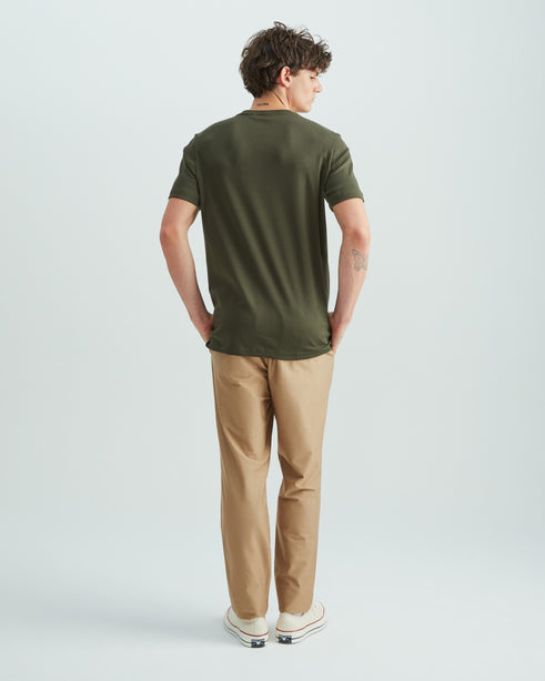 Highr, Dark Olive, Pima Cotton Tee