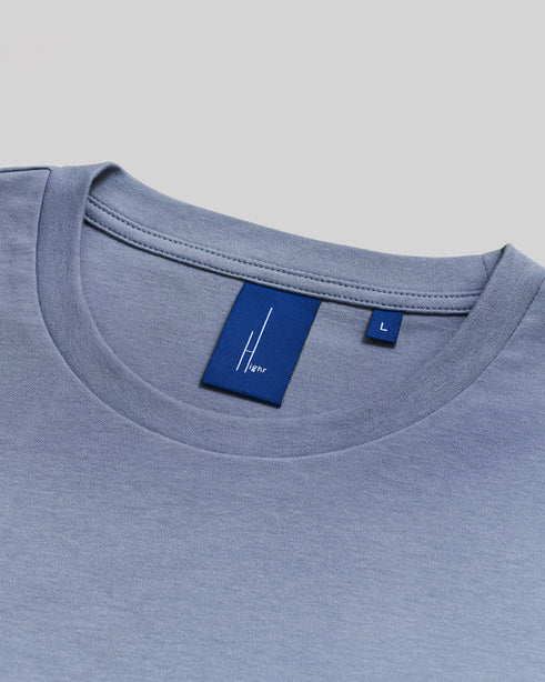 Highr, Dusty Blue, Pima Cotton Tee