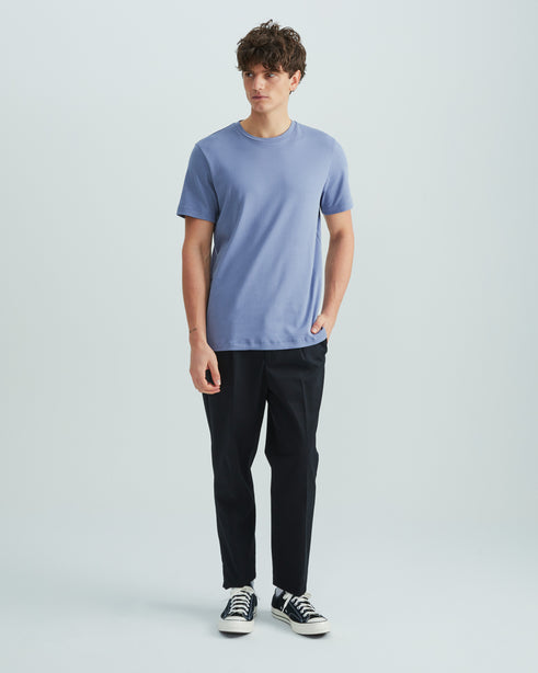 Highr, Dusty Blue, Pima Cotton Tee