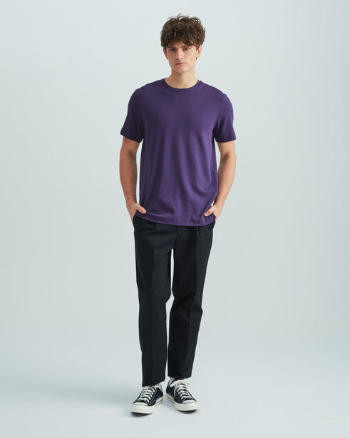 Highr, Dark Purple, Pima Cotton Tee
