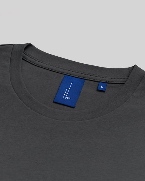 Highr, Dark Grey, Pima Cotton Tee