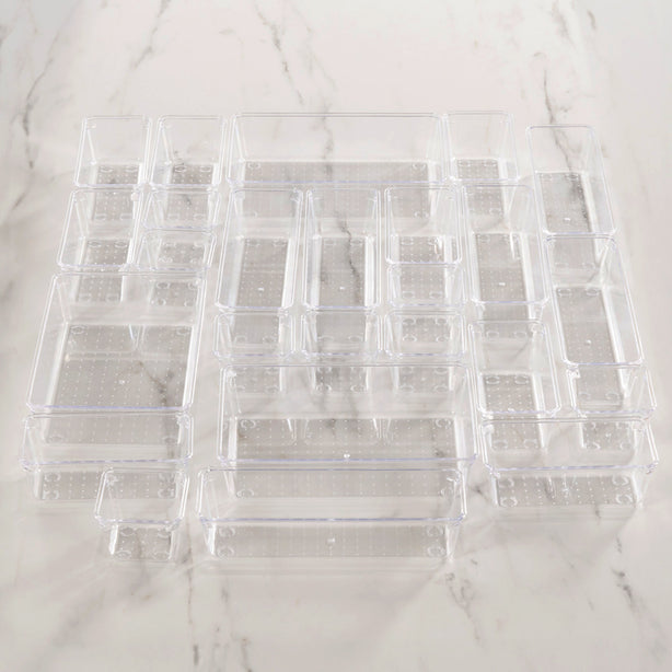 Drawer Organiser 25 Piece Set (Kitchen / Bathroom / Desk / Cosmetic Drawer Dividers) - Robinsons Exclusives