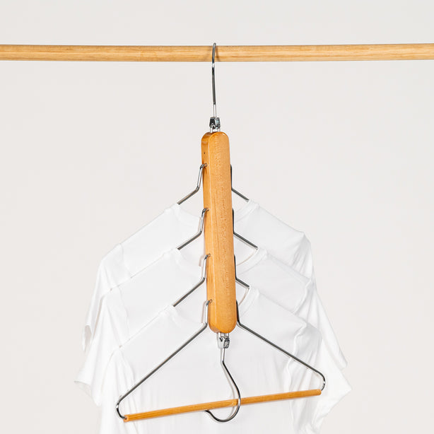 Space Saving Wardrobe Pant & Top Hanger Twin Pack (Closet Organiser) - Robinsons Exclusives