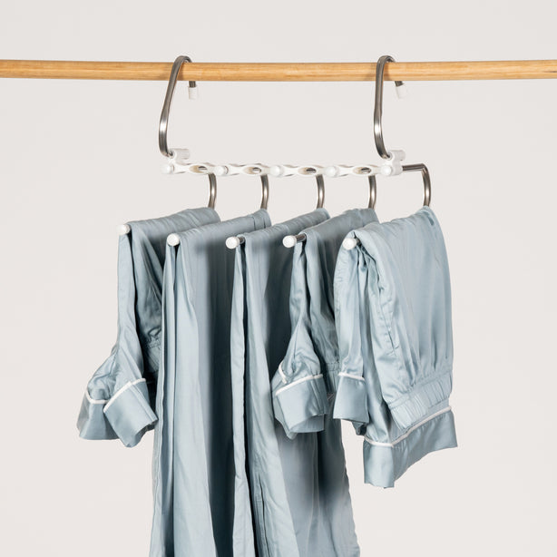 Space Saving Wardrobe Pant Hanger Twin Pack (Closet Organiser) - Robinsons Exclusives